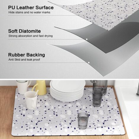 Tapis De SéChage Vaisselle, Tapis Vaisselle Absorbant, Tapis D