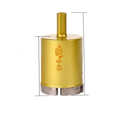 Foret Diamant Sec SANLEETEK - Set 2 Pièces 38mm - Pour Céramique, Granit, Marbre - Tige Triangulaire