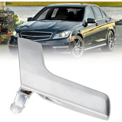 Poignée Intérieure Gauche Pour Mercedes Classe C W204 / GLK - Levier D'ouverture De Porte Argent Chrome Mat