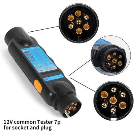 Testeur De Connexion Ronde à 7 Pins Pour Remorque