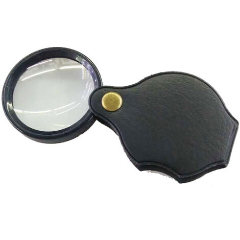 Lot De 5 Mini Loupes De Poche Pliantes Avec étui De Protection Rotatif
