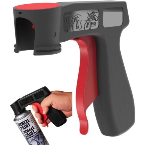 Poignée Pulvérisateur Universelle Pour Bombes Aérosols - Pistolet Peinture Ergonomique, Système De Verrouillage, Facile à Utiliser