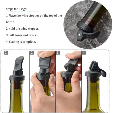 ENSEMBLE VERSEUR ET Bouchon à Vin Bec Verseur De Vin Réutilisable En