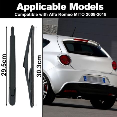 Bras Et Balai D'Essuie-Glace Arrière Pour BMW Série 1 F20 F21 (2011-2019) - ABS Et Métal - Longueur 33cm/31cm