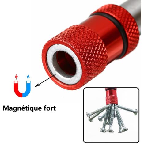5 Embouts PH2 Magnétiques Pour Placo - 50mm Avec Limiteur De Profondeur - Pour Perceuse Et Tournevis 1/4"