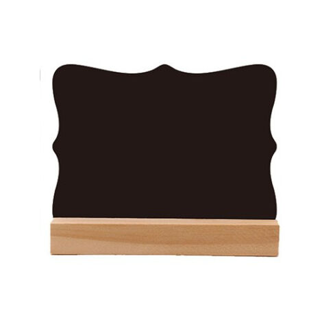 Lot De 5 Mini Tableaux Noirs En Bois Double Face 20x14cm - Avec Support, Pour Événements, Cafés, Mariages - 11