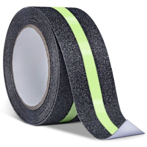 Lntyq Ruban Adhésif Antidérapant, Ruban De Sécurité Antidérapant Qui Brille Dans Le Noir Ameliore La Prehension Et Marches De Securite Anti Derapantes Interieur Et Exterieur 5cmx5m 85454916