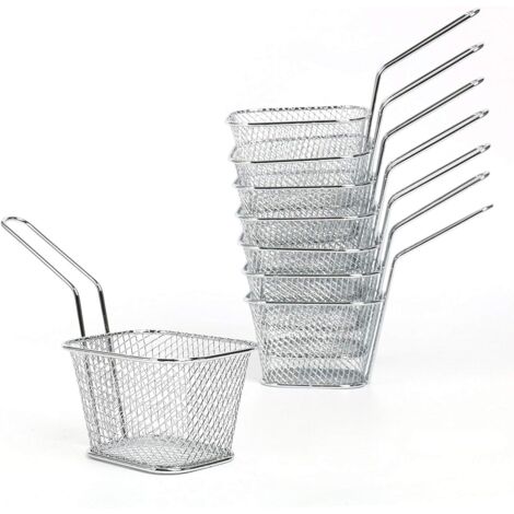 Petit Panier à Frites Inox Rectangulaire Noir - Buffet Et Service