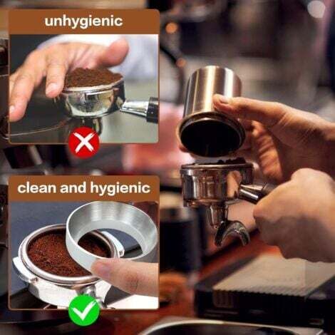 Anneau De Dosage Café 51mm Magnétique - Aluminium, Pour Expresso Et Thé Au Lait