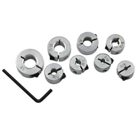 Kit De 8 Butées De Profondeur Pour Forets (3 à 10mm) Avec Clé - Anneaux Réglables Pour Perçage Précis