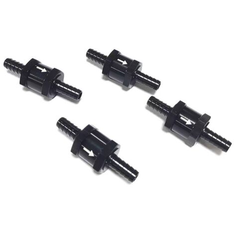 Lot De 4 Clapets Anti-Retour Pneumatiques 12 Mm – Raccords Rapides, Étanchéité Parfaite