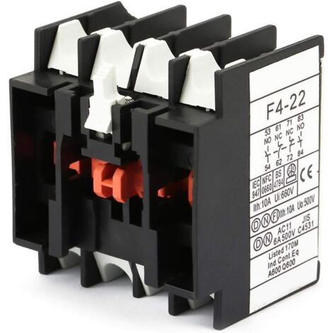 Eaton 22DILE Bloc De Contacts Auxiliaires 2 NO (T), 2 NF (R) 4 A