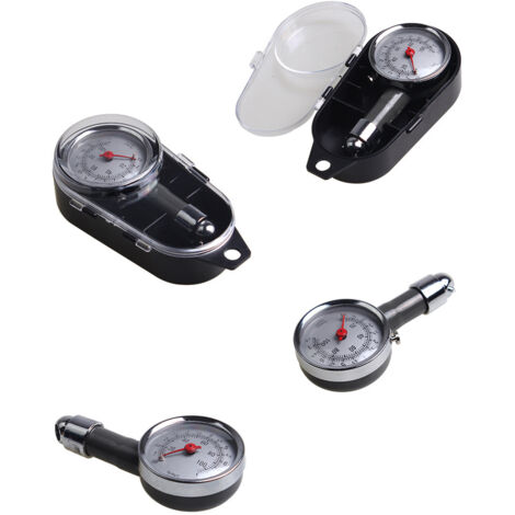 Manometre Pression Pneu,ATsafepro Manomètre de des pneus 4 bar 60 psi certifié ANSI B40.1 précis