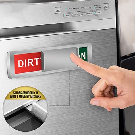 Carreaux De Lave-vaisselle Signe Magnétique Propre Et Sale