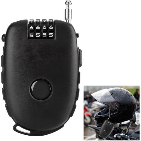 Câble Antivol Pour Vélo/moto Avec Serrure à Combinaison 4 Chiffres - Acier Robuste, Portable, Réglable - Sécurité Basique Anti-opportunité