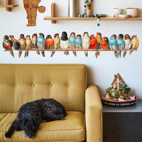 Autocollant Mural Perroquet Macaw - Sticker A Moi Etiquette & Autocollant