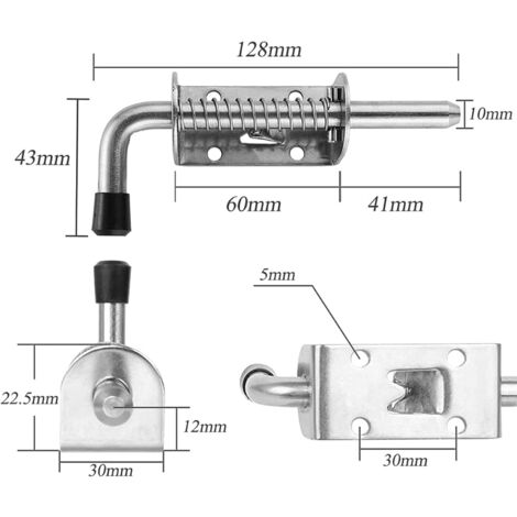 Loquet De Porte Marine En Acier Inoxydable - Verrou à Bille Solide Pour Armoire Bateau, Placard - Fermeture Robuste