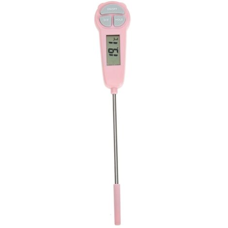 Spatule Thermomètre Numérique Cuisine - Écran LCD, Sonde Inox, Plage -50°C à 300°C - Pour Viandes, Chocolat, Lait