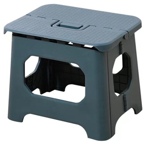 Tabouret Pliant Relaxdays 120 Kg – Gris Clair, Hauteur 32,5 Cm, Pour Enfant & Maison