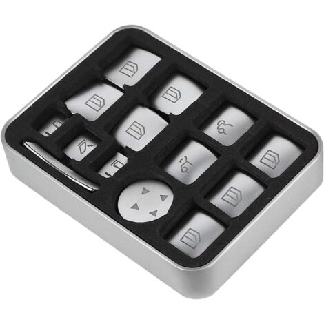 Autocollants Boutons Lève-vitre Mercedes Benz - ABS - Compatible Classe A/B/C/E/GLA/CLA/GLK/GL/ML/GLE