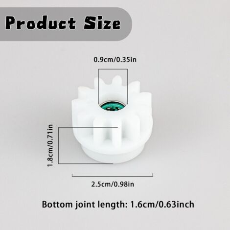 Lot De 2 Pignons Plastique Pour Pédales - Embrayage Sens Unique 8mm