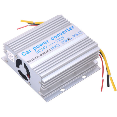VOBOR Convertisseur 240W DC 24V Vers 12V - 20A Transformateur Voiture Avec Allume-Cigare