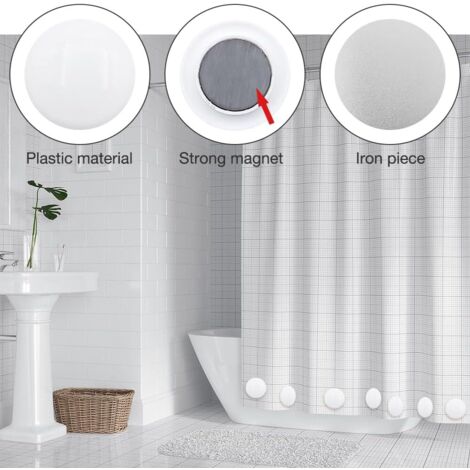 Poids du rideau de douche - SURENHAP - Aimants coupe-vent - 10 pièces