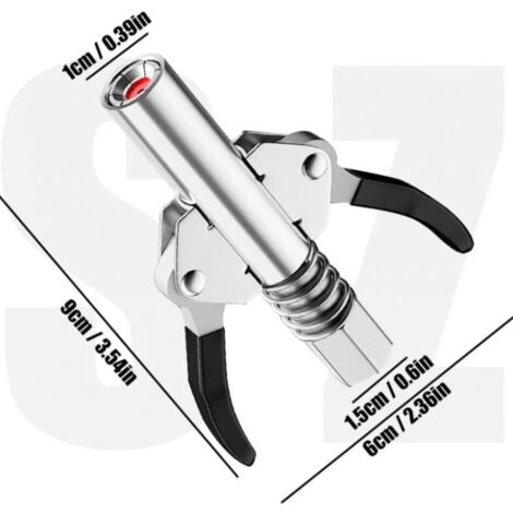 2 Coupleurs Rapides Pour Pistolet à Graisse, Double Poignée, Haute Pression, Buse Huile, Neufs