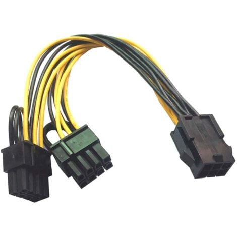 Poppstar - 1x Adaptateur Câble Dédoubleur D'alimentation PCI-Express