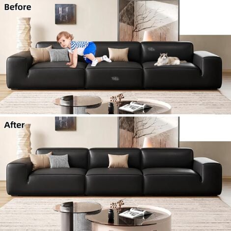 Lntyq 5 Pièce Kit Reparation Cuir, 30 x 20 CM Patch Réparation Cuir, Patch Réparation Cuir, Cuir Autocollant Rouleau, Cuir Patch Kit, Rouleau Adhesif Cuir pour les Voitures et les Canapés (Noir)