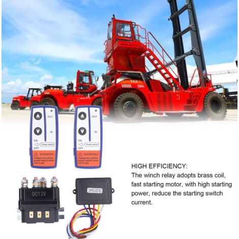 Kit De Commande Pour Treuil 12V 250A Avec Relais Et Câblage Pré-connecté - Générique, Neuf