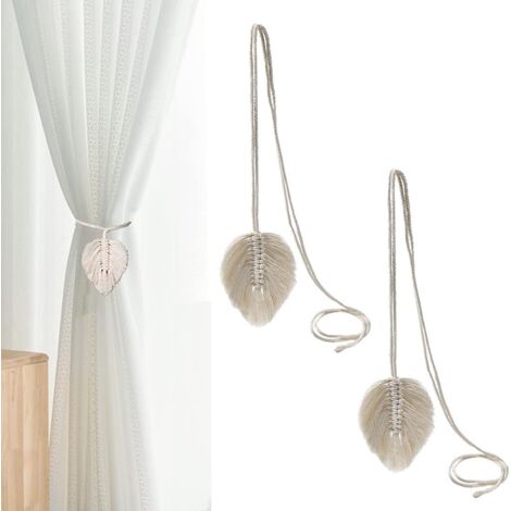 Embrasses de Rideaux à Pompons pour la décoration intérieure 1 Paire