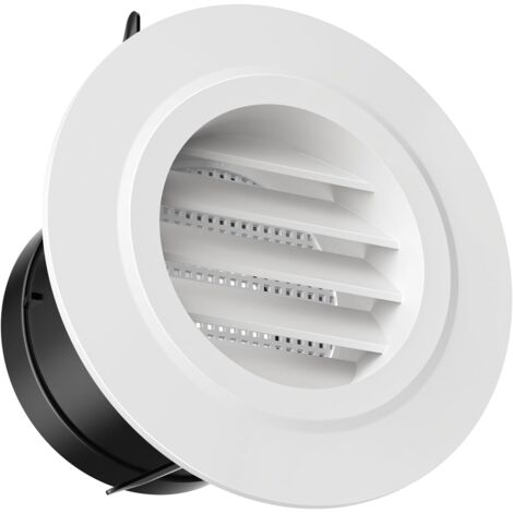Grille Ventilation Ronde Plastique Blanc Plastique Air éVacué