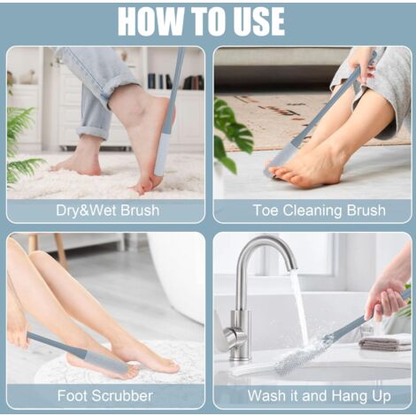 Brosse de nettoyage de l'interstice des orteils