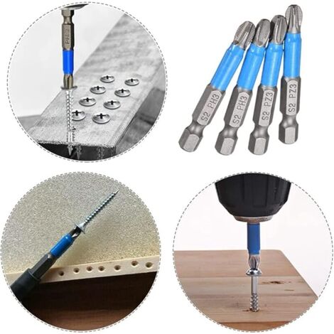 Aimants Pour Embouts De Tournevis - Lot De 4 Anneaux Magnétiques - Pour Tenir Les Vis, Pas Besoin De Piles