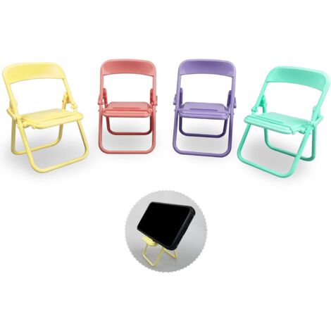TIESOME Support de téléphone pliable pour bureau, angle réglable en