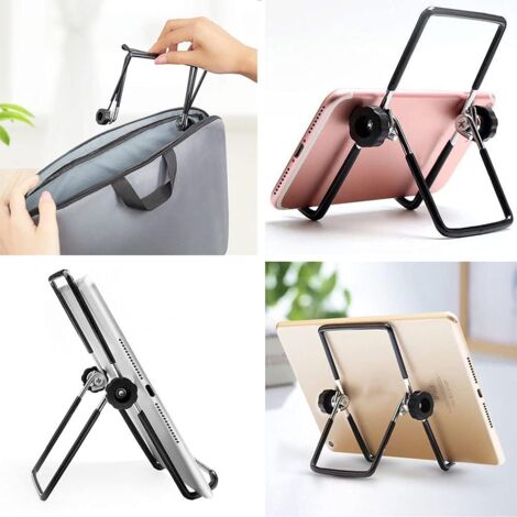 4 PCS Support Tablette Réglable Bureau Pose, Pliable Et Réglable Pour