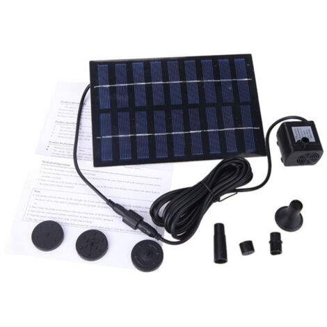 Fontaine Solaire 30W - Kit Pompe à Eau Solaire Pour Bassin, Bain D'oiseaux Ou Jardin