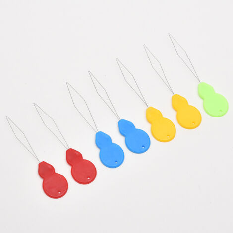 Lot de 10 enfile-aiguilles en plastique en forme de fleur pour machine à coudre créative