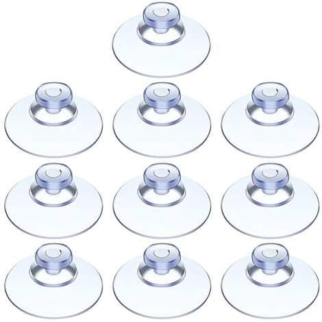 10 Petites Ventouses PVC Transparent 20 Mm - Pour Surfaces Lisses (verre, Carrelage) | Sans Crochet, Adhérence Forte, Installation Facile - 3