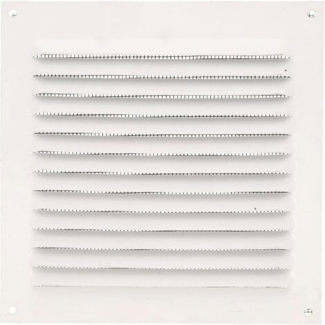 QUERGO Grille De Protection Carrée PVC Noir 150 X 150 Mm – Couvercle Vidange Extérieur Robuste