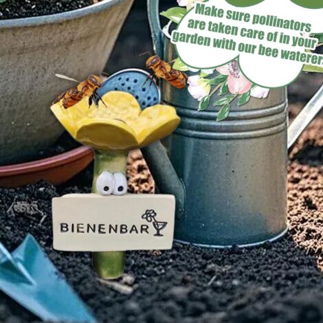 Abreuvoirs Pour Abeilles Et Insectes - Lot De 4 Tasses Fleurs - Décoration De Jardin, Protection Des Pollinisateurs