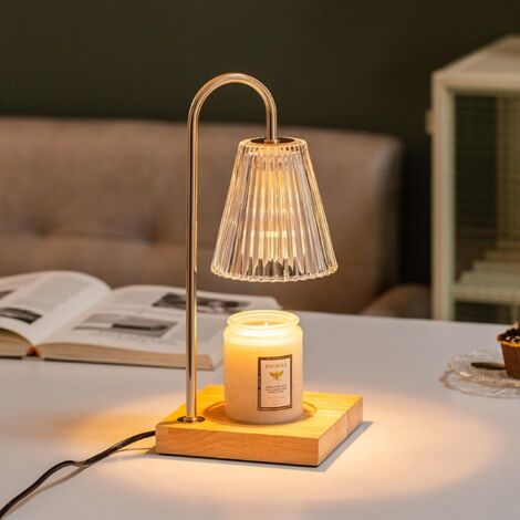 Lampe Bougie Chauffante Lampe Chauffe Bougie Avec Variateur Et Minuterie - 4 Niveaux Luminosité 2/4/8h Chauffe Bougie électrique Variateur Luminosité - 10