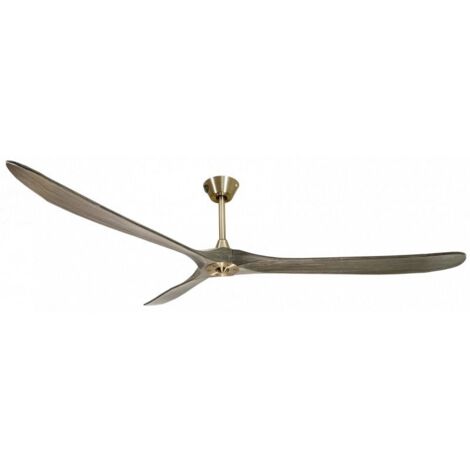 Ouray de Klassfan - Ventilateur de plafond et destratificateur moteur DC Laiton pales bois noir 45 à 55 m² OurayDC5P7Gr178 (1/5)