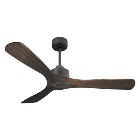 Modulo Slim  Ring - Super destratificateur et ventilateur DC 132 cm noir  pales bois sombre  idéal 26 à 40 m² (1/5)