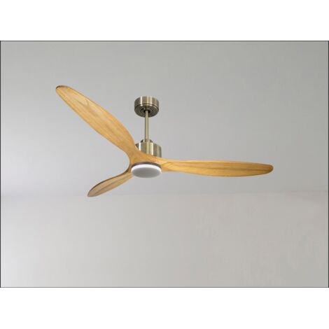 Modulo de KlassFan - Super destratificateur et ventilateur DC 166 cm Chocolat pales bois noir avec Lumière 30 à 60 m² (1/5)