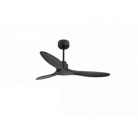 Tenerife de KlassFan - Super destratificateur et ventilateur DC 132 cm Gris basalte pales bois noir sans Lumière 25 à 40 m² (1/5)