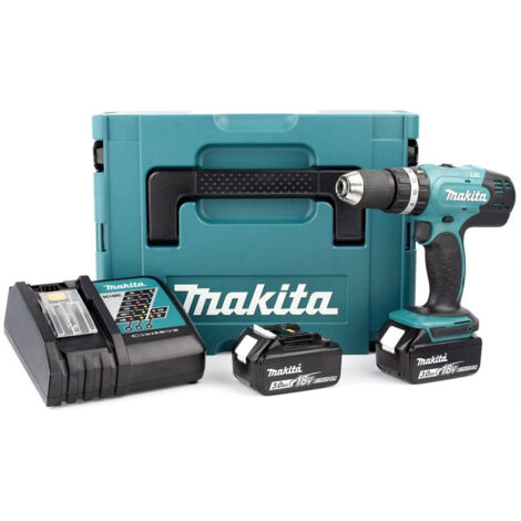 Makita DHP453RFJ Trapano avvitatore a percussione 18 V con due batterie