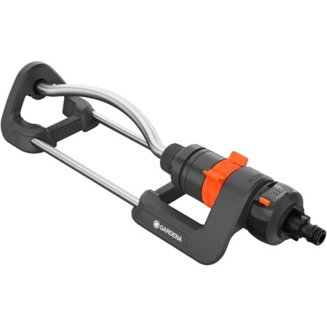 GARDENA Irrigatore oscillante con contalitri AquaCount: per L’Irrigazione di superfici da 90-220 m², gittata 7-17 m, larghezza del getto max 13 m (18354-20)