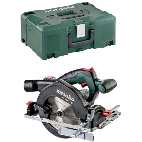Sega circolare portatile a batteria Metabo KS 18 LTX 57 18V senza batteria senza caricabatterie in metaBox